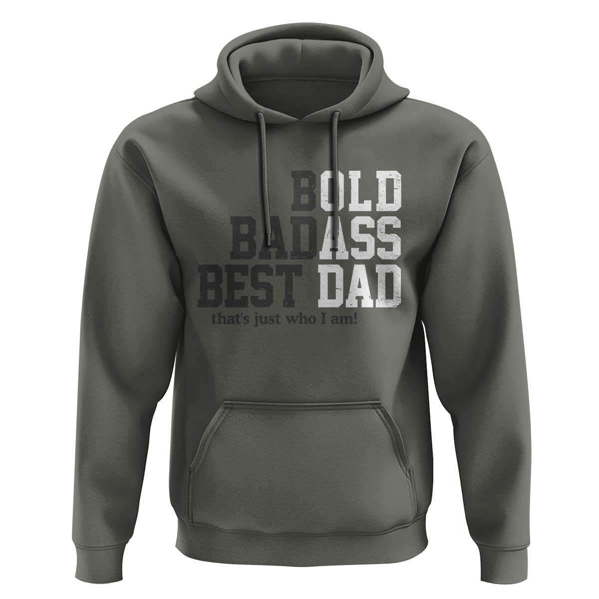 Bold Badass Best Dad Hoodie Funny Old Ass Father Gag Gift