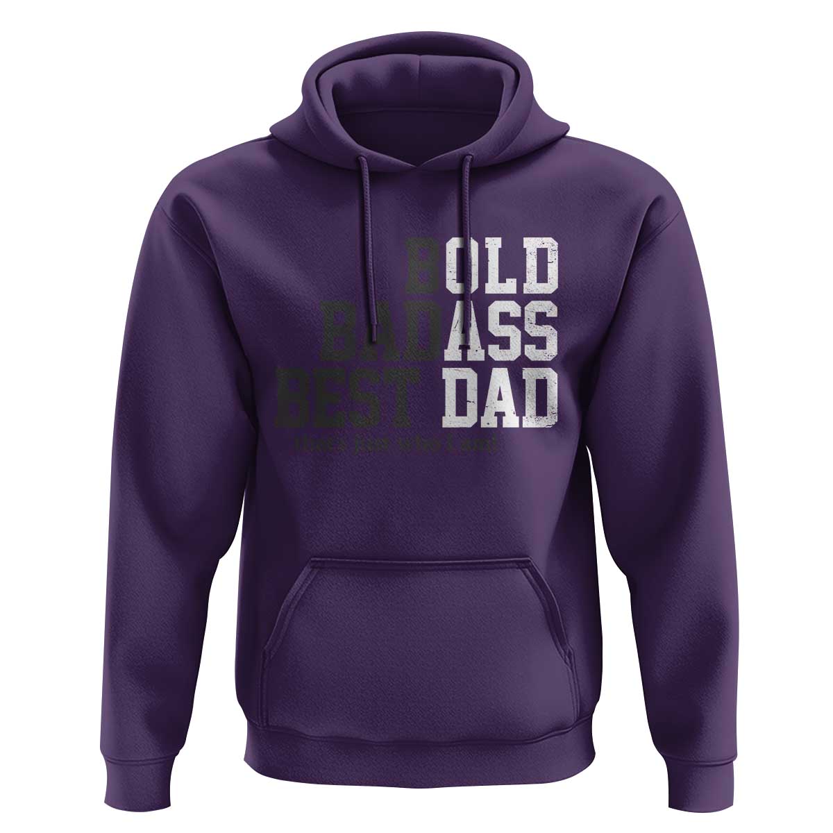 Bold Badass Best Dad Hoodie Funny Old Ass Father Gag Gift