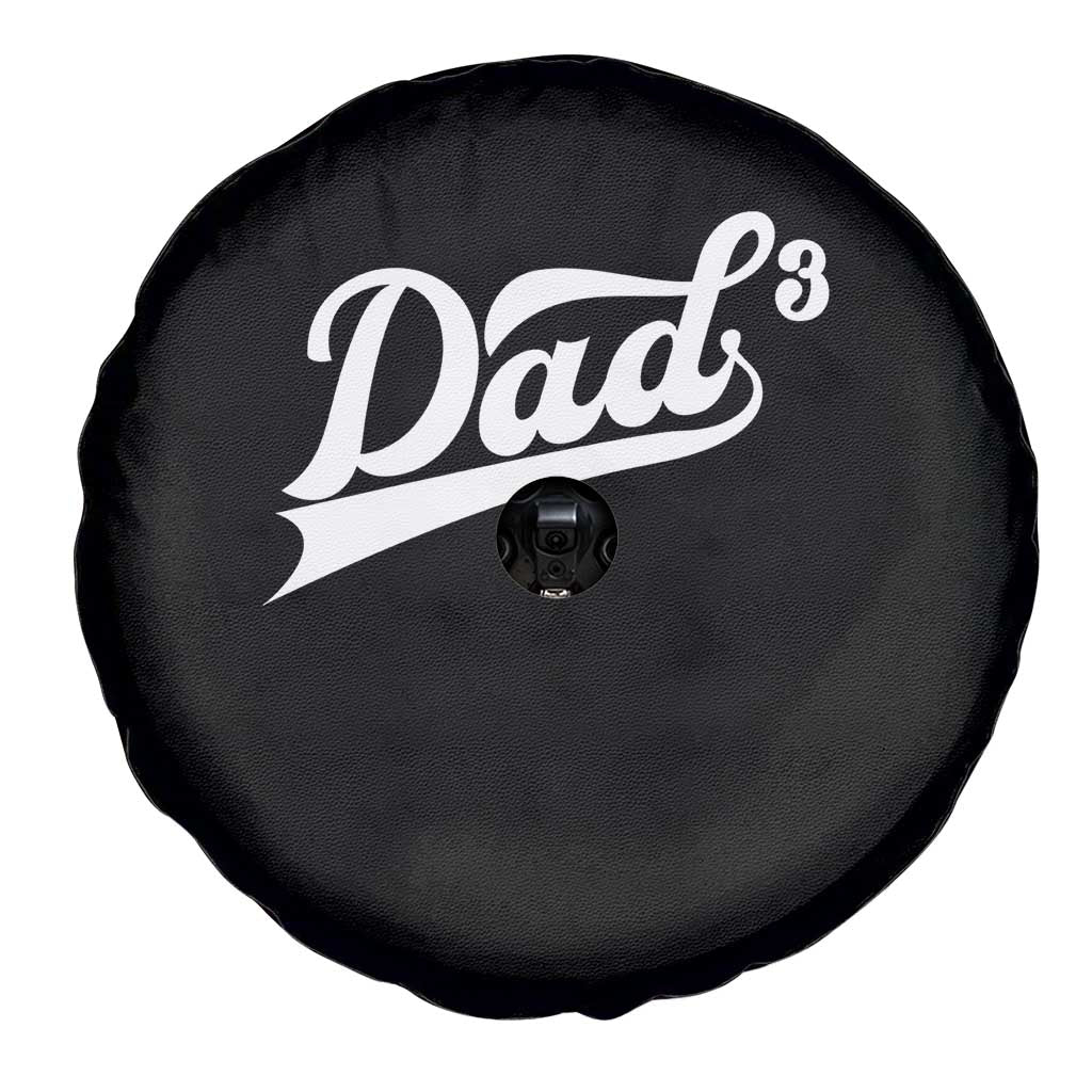 Dad Of Three Spare Tire Cover Funny Daddy 3 Promoted for The Second Time