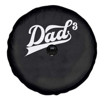 Dad Of Three Spare Tire Cover Funny Daddy 3 Promoted for The Second Time
