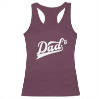 Dad Of Three Racerback Tank Top Funny Daddy 3 Promoted for The Second Time