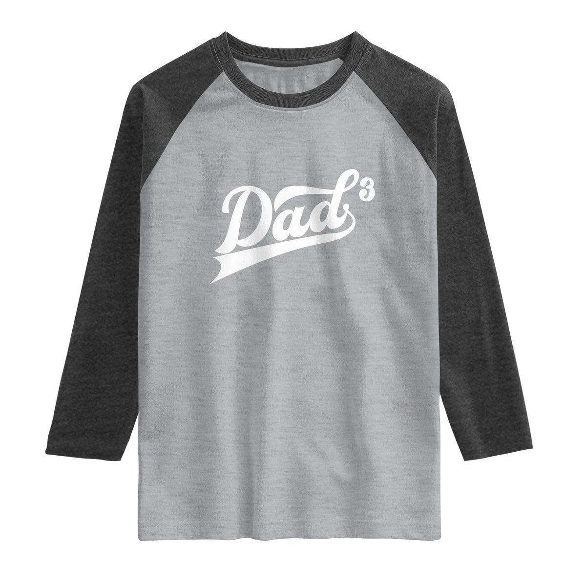 Dad Of Three Raglan Shirt Funny Daddy 3 Promoted for The Second Time