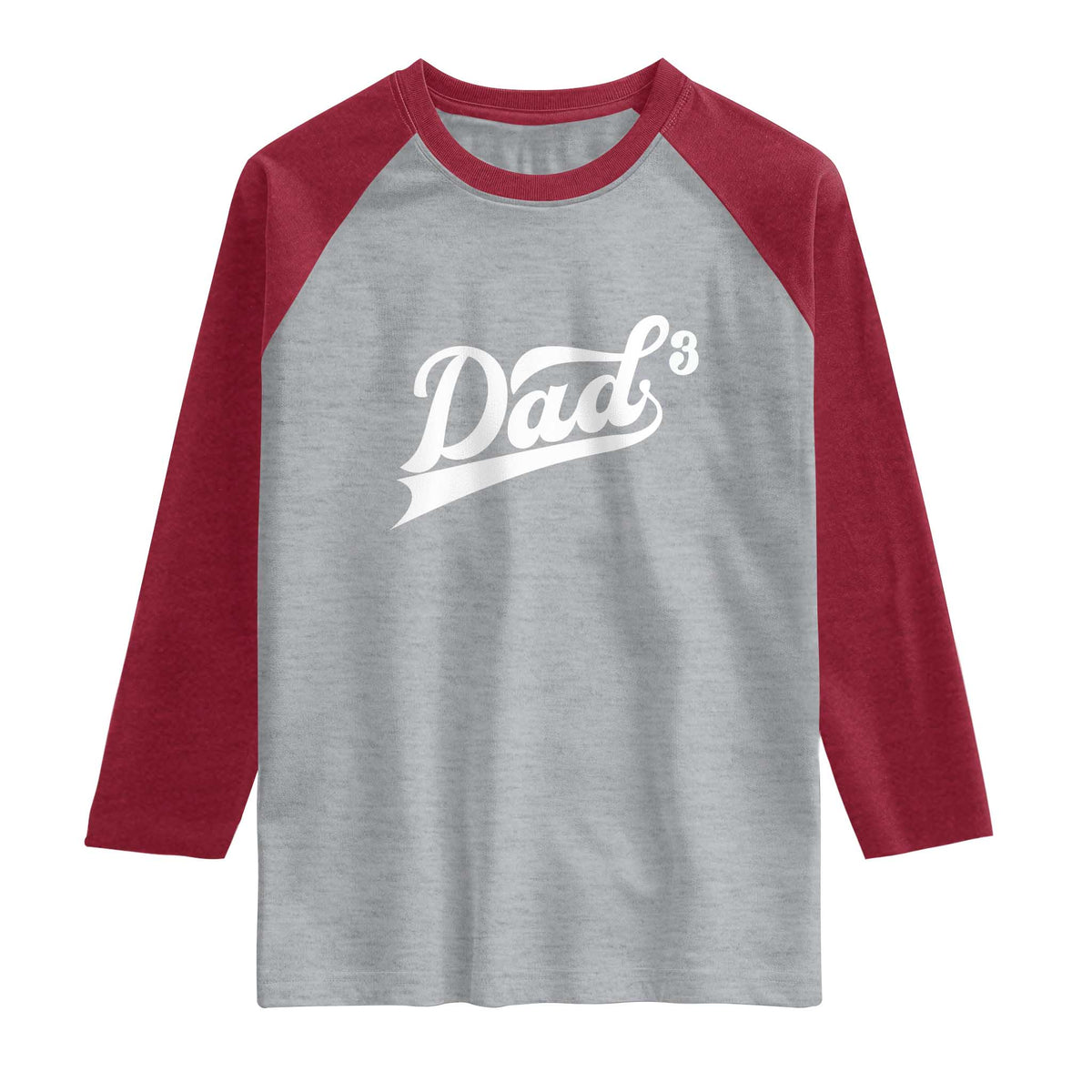 Dad Of Three Raglan Shirt Funny Daddy 3 Promoted for The Second Time