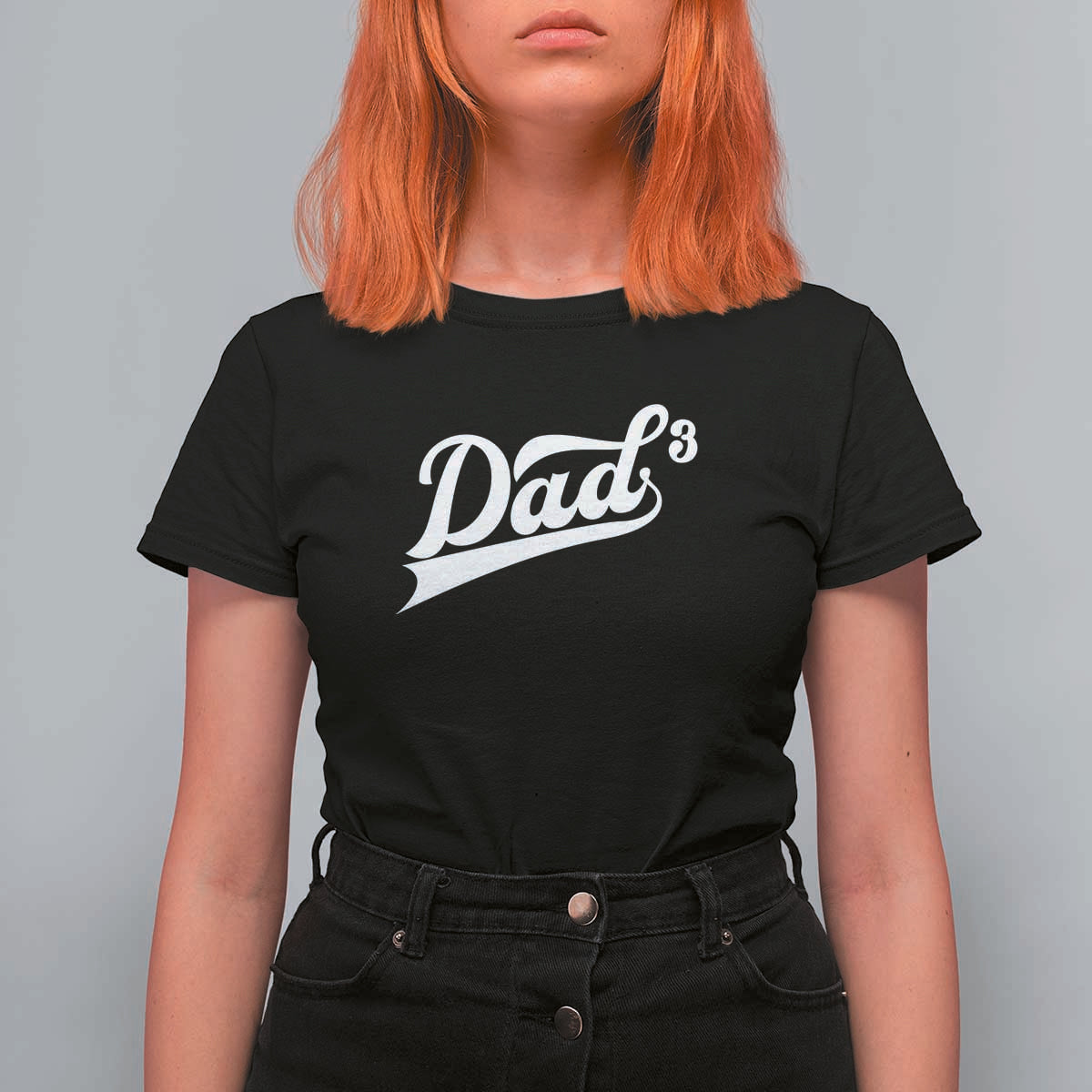 Dad Of Three T Shirt For Women Funny Daddy 3 Promoted for The Second Time