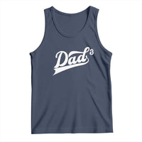 Dad Of Three Tank Top Funny Daddy 3 Promoted for The Second Time