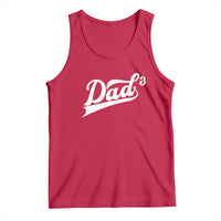 Dad Of Three Tank Top Funny Daddy 3 Promoted for The Second Time