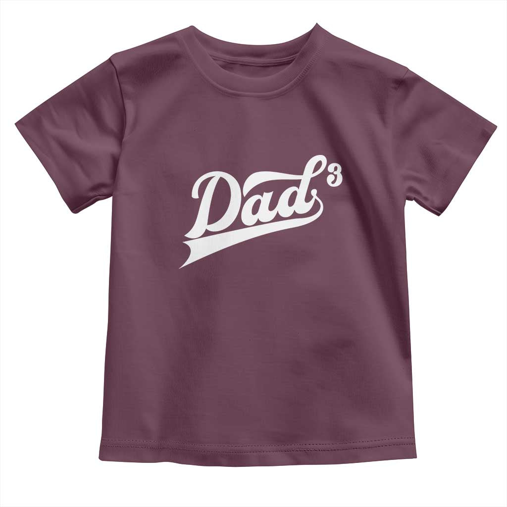 Dad Of Three Toddler T Shirt Funny Daddy 3 Promoted for The Second Time