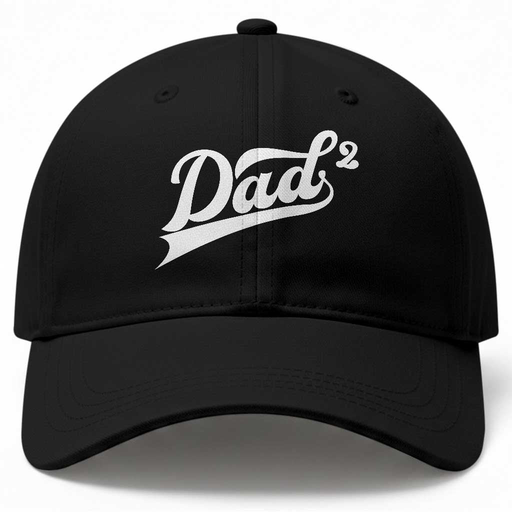 Dad Of Two Baseball Cap Funny Daddy 2 Promoted for The Second Time