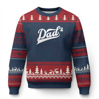 Dad Of Two Ugly Christmas Sweater Funny Daddy 2 Promoted for The Second Time