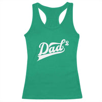 Dad Of Two Racerback Tank Top Funny Daddy 2 Promoted for The Second Time