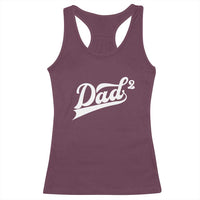 Dad Of Two Racerback Tank Top Funny Daddy 2 Promoted for The Second Time