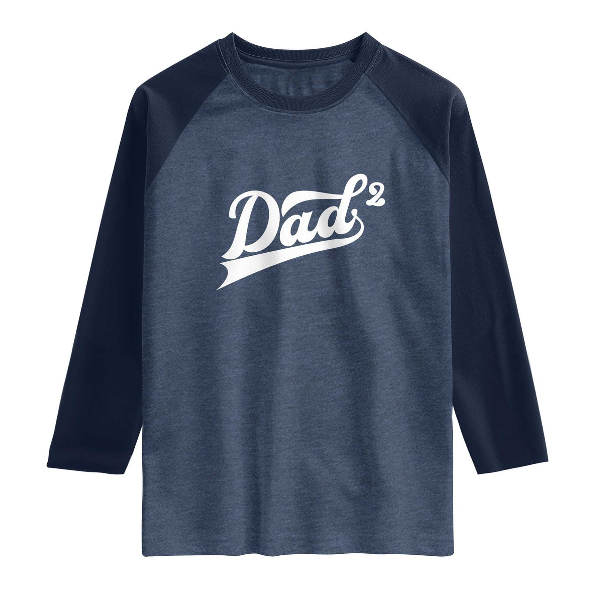 Dad Of Two Raglan Shirt Funny Daddy 2 Promoted for The Second Time