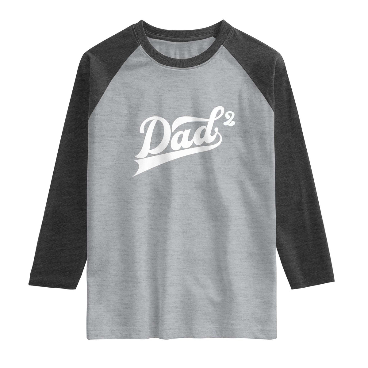 Dad Of Two Raglan Shirt Funny Daddy 2 Promoted for The Second Time