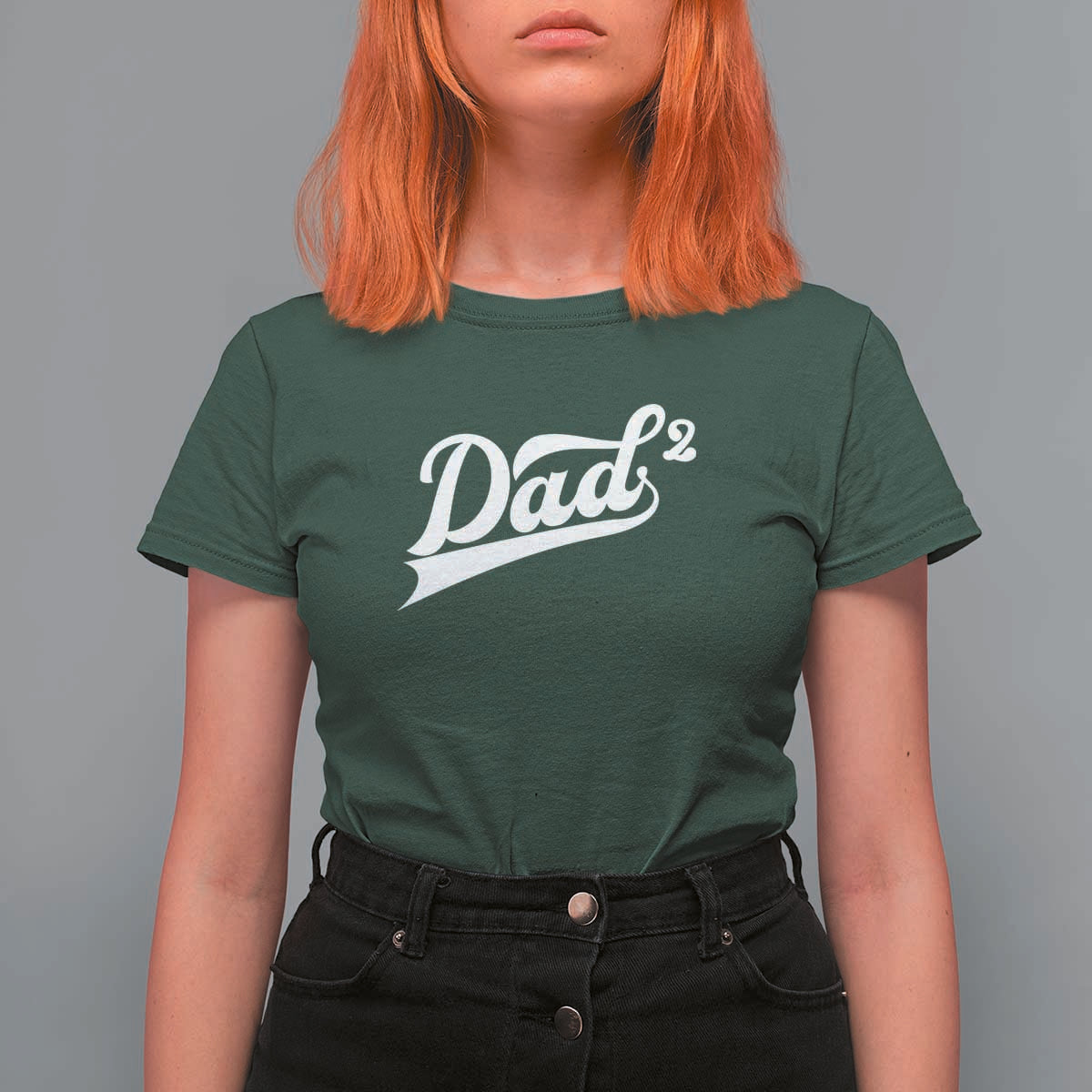 Dad Of Two T Shirt For Women Funny Daddy 2 Promoted for The Second Time