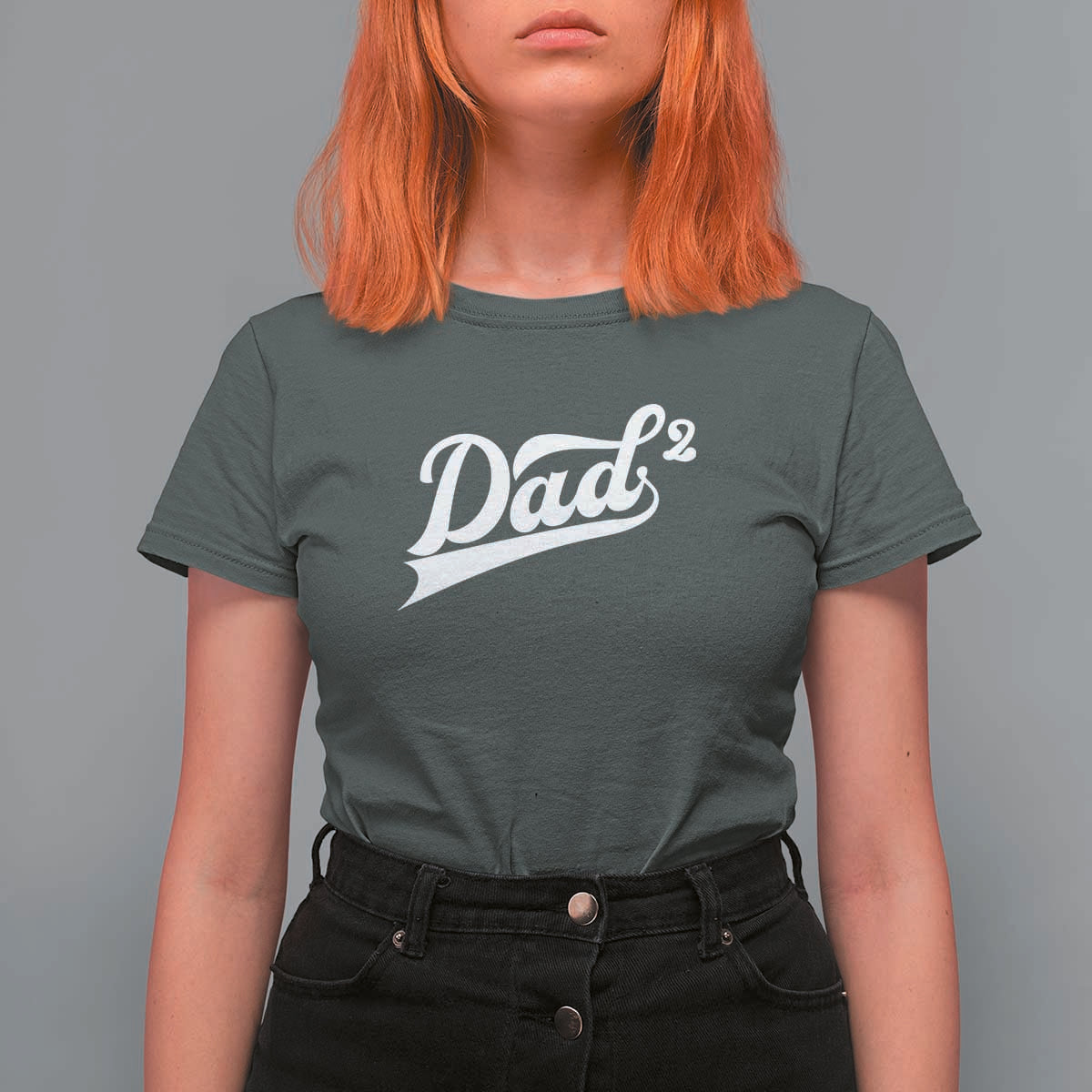 Dad Of Two T Shirt For Women Funny Daddy 2 Promoted for The Second Time