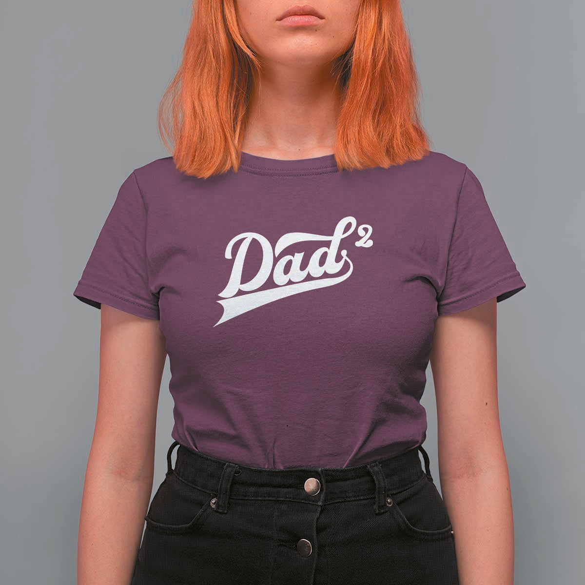 Dad Of Two T Shirt For Women Funny Daddy 2 Promoted for The Second Time