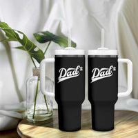 Dad Of Two Tumbler With Handle Funny Daddy 2 Promoted for The Second Time