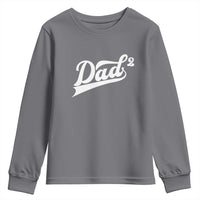 Dad Of Two Youth Sweatshirt Funny Daddy 2 Promoted for The Second Time
