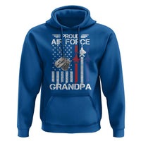 Proud Air Force Grandpa Hoodie Military Army Grandfather Vintage American Flag