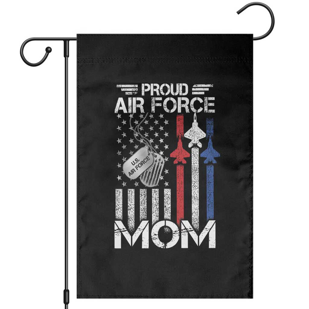 Proud Air Force Mom Garden Flag Military Army Mama Vintage American Flag