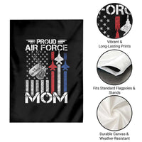 Proud Air Force Mom Garden Flag Military Army Mama Vintage American Flag