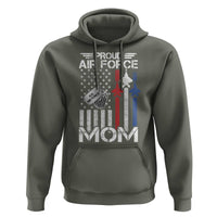 Proud Air Force Mom Hoodie Military Army Mama Vintage American Flag