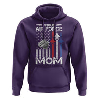 Proud Air Force Mom Hoodie Military Army Mama Vintage American Flag