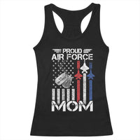 Proud Air Force Mom Racerback Tank Top Military Army Mama Vintage American Flag