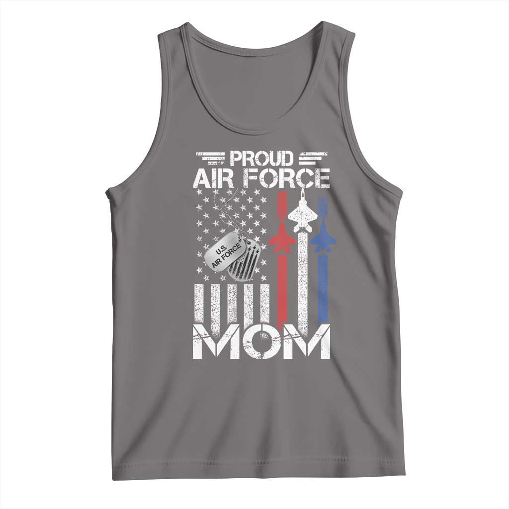 Proud Air Force Mom Tank Top Military Army Mama Vintage American Flag