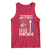 Proud Air Force Mom Tank Top Military Army Mama Vintage American Flag