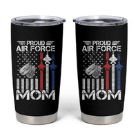 Proud Air Force Mom Tumbler Cup Military Army Mama Vintage American Flag