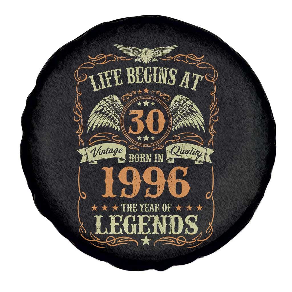 30th Birthday Spare Tire Cover Life Begins At 30 Born In 1996 The Year Of Legends