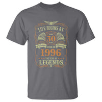 30th Birthday T Shirt Life Begins At 30 Born In 1996 The Year Of Legends