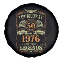 50th Birthday Spare Tire Cover Life Begins At 50 Born In 1976 The Year Of Legends