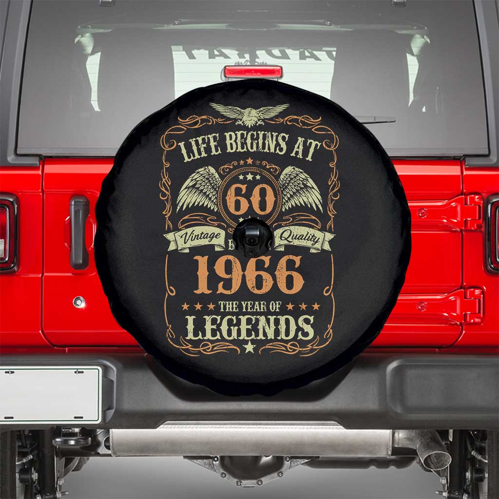 60th Birthday Spare Tire Cover Life Begins At 60 Born In 1966 The Year Of Legends