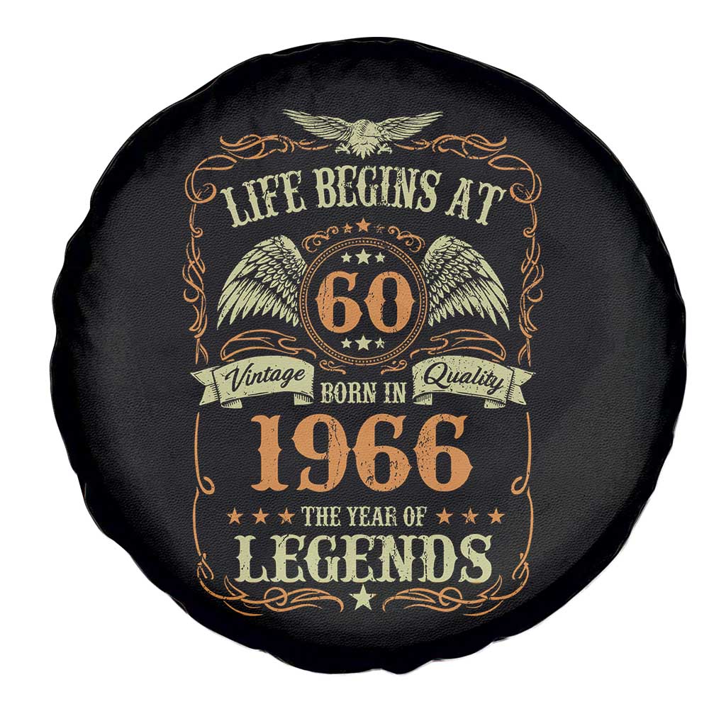 60th Birthday Spare Tire Cover Life Begins At 60 Born In 1966 The Year Of Legends