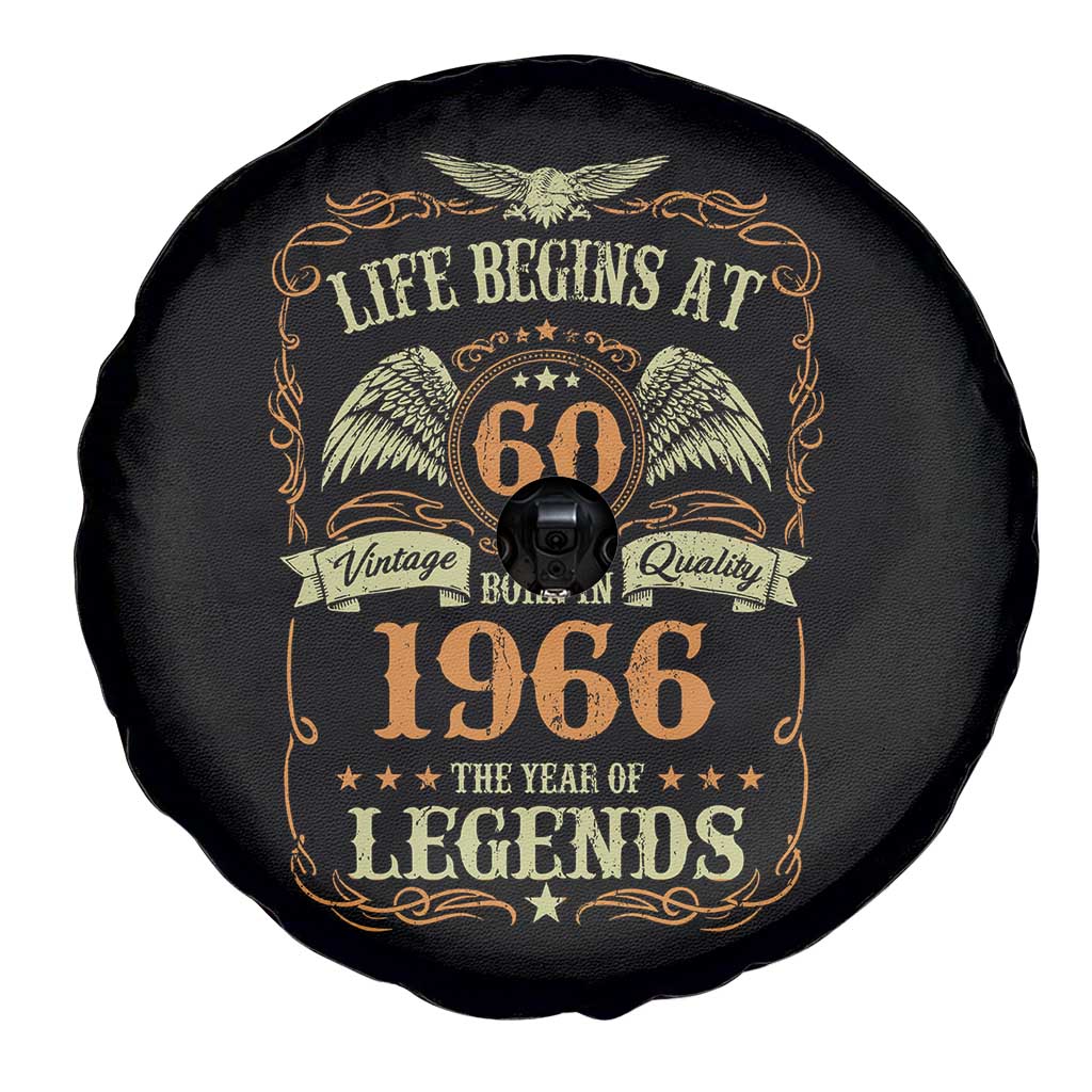 60th Birthday Spare Tire Cover Life Begins At 60 Born In 1966 The Year Of Legends