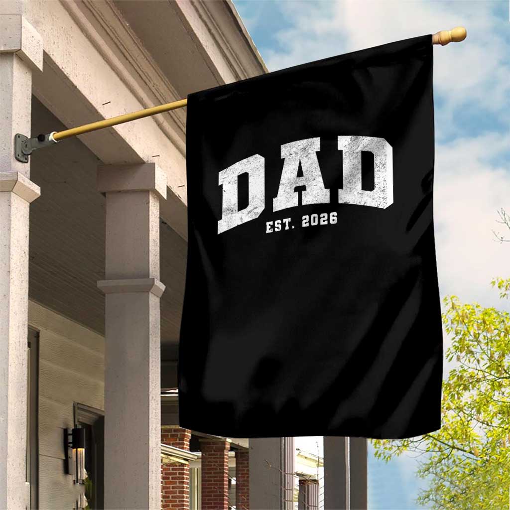 Dad Est 2026 Garden Flag Promoted To Daddy Fathers Day
