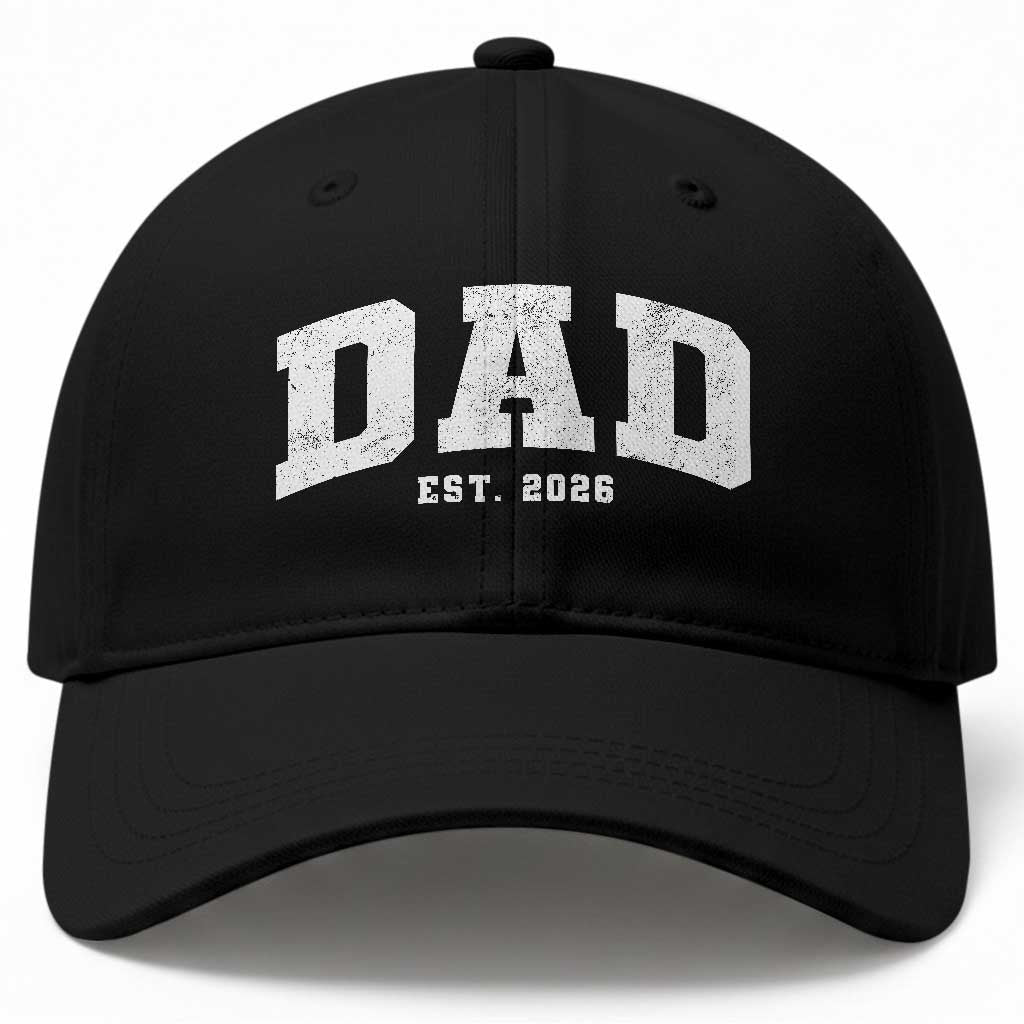 Dad Est 2026 Baseball Cap Promoted To Daddy Fathers Day