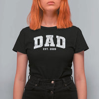 Dad Est 2026 T Shirt For Women Promoted To Daddy Fathers Day