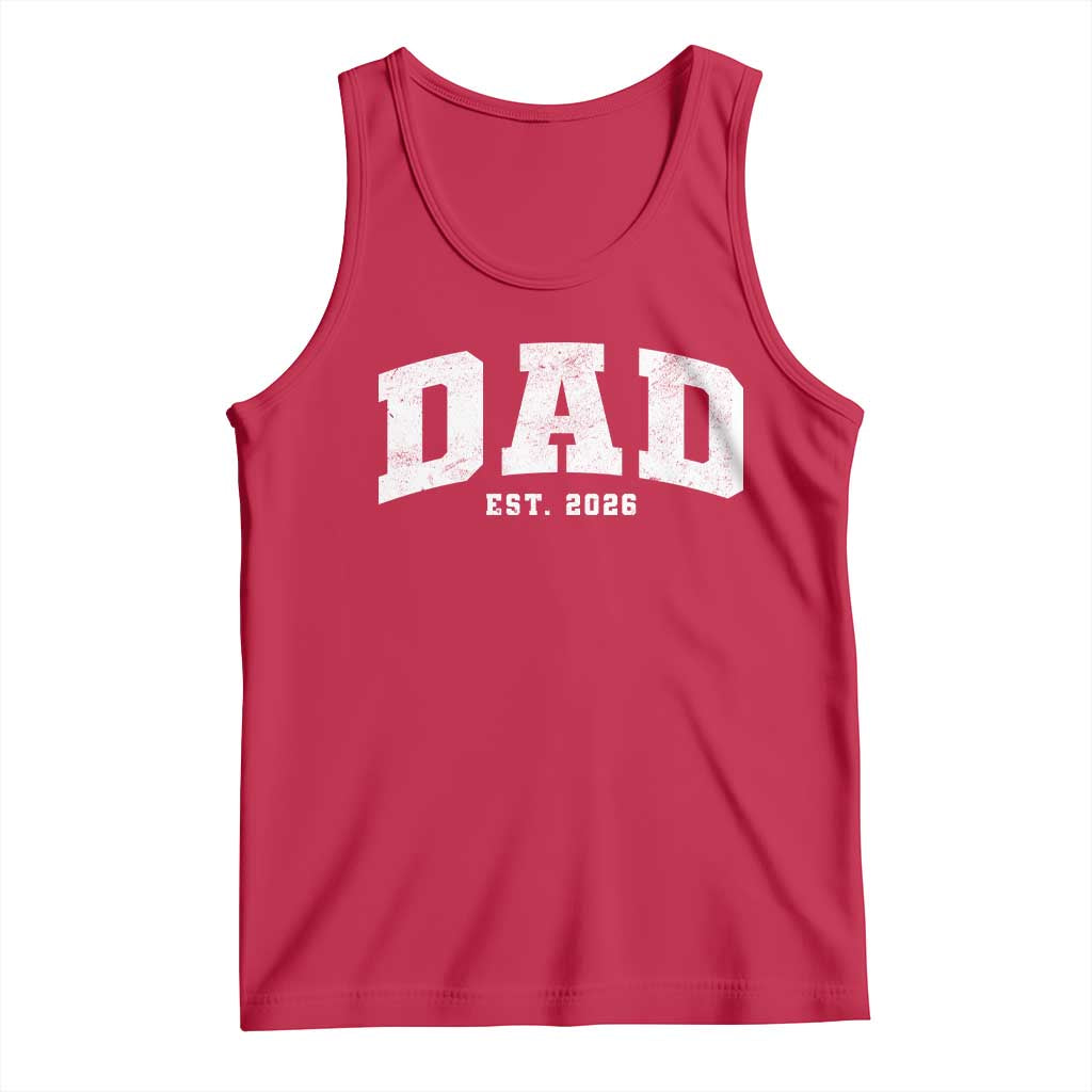 Dad Est 2026 Tank Top Promoted To Daddy Fathers Day