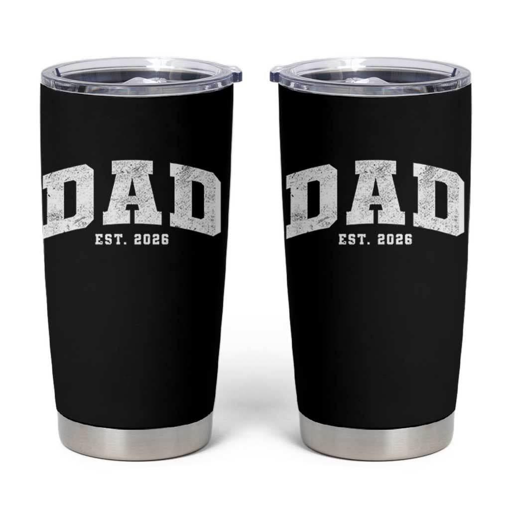 Dad Est 2026 Tumbler Cup Promoted To Daddy Fathers Day
