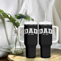 Dad Est 2026 Tumbler With Handle Promoted To Daddy Fathers Day