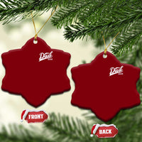 Promoted To Dad Again Ceramic Ornament Funny Daddy Again Pregnancy Announcement