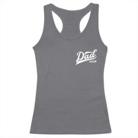 Promoted To Dad Again Racerback Tank Top Funny Daddy Again Pregnancy Announcement