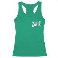 Promoted To Dad Again Racerback Tank Top Funny Daddy Again Pregnancy Announcement