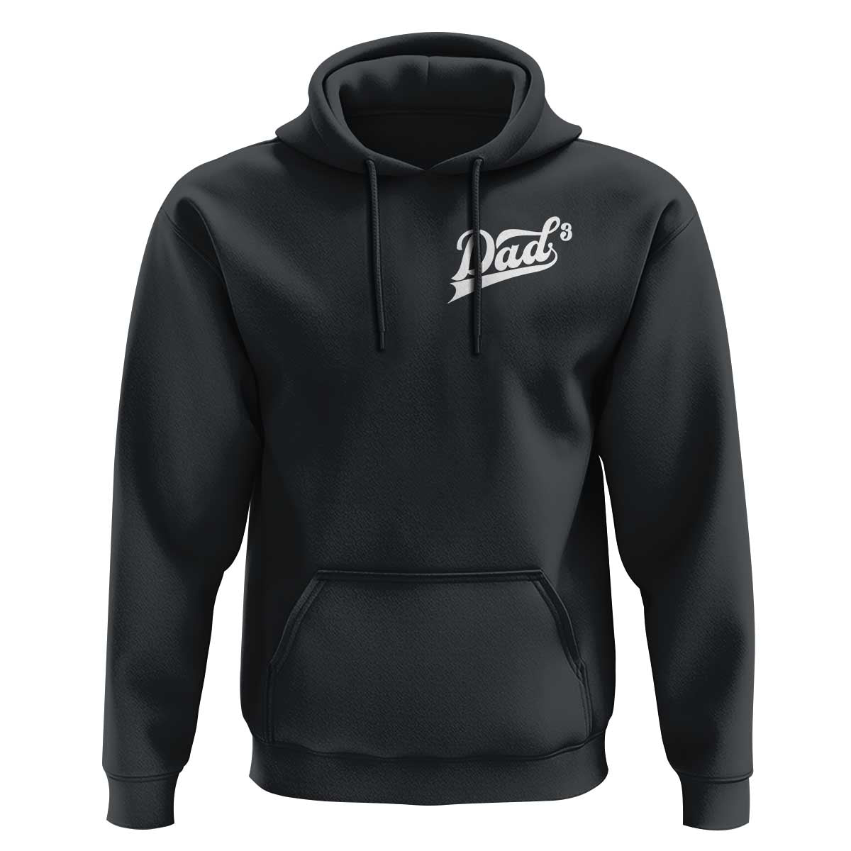 Dad Of Three Hoodie Funny Daddy Cubed Promoted for The Third Time