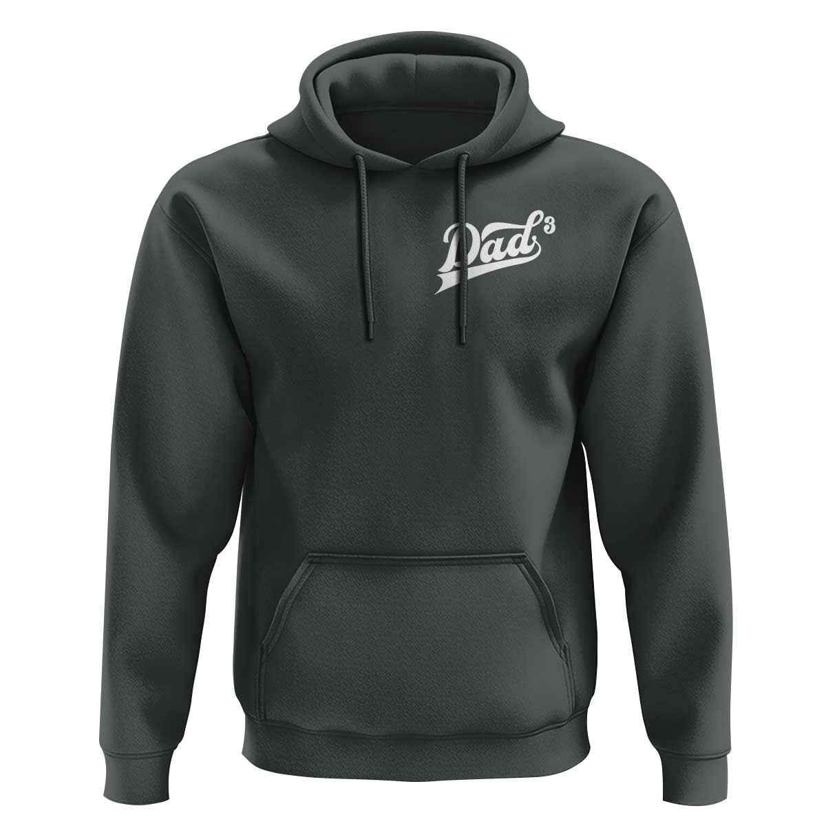 Dad Of Three Hoodie Funny Daddy Cubed Promoted for The Third Time