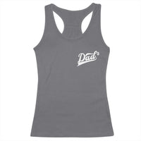 Dad Of Three Racerback Tank Top Funny Daddy Cubed Promoted for The Third Time