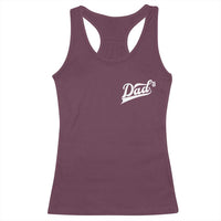 Dad Of Three Racerback Tank Top Funny Daddy Cubed Promoted for The Third Time